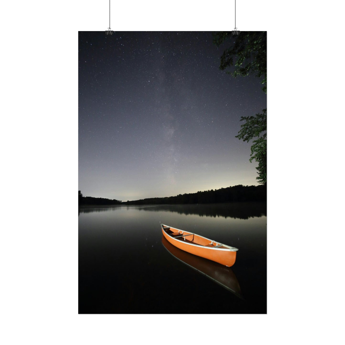 Canoeing the Milky Way Poster