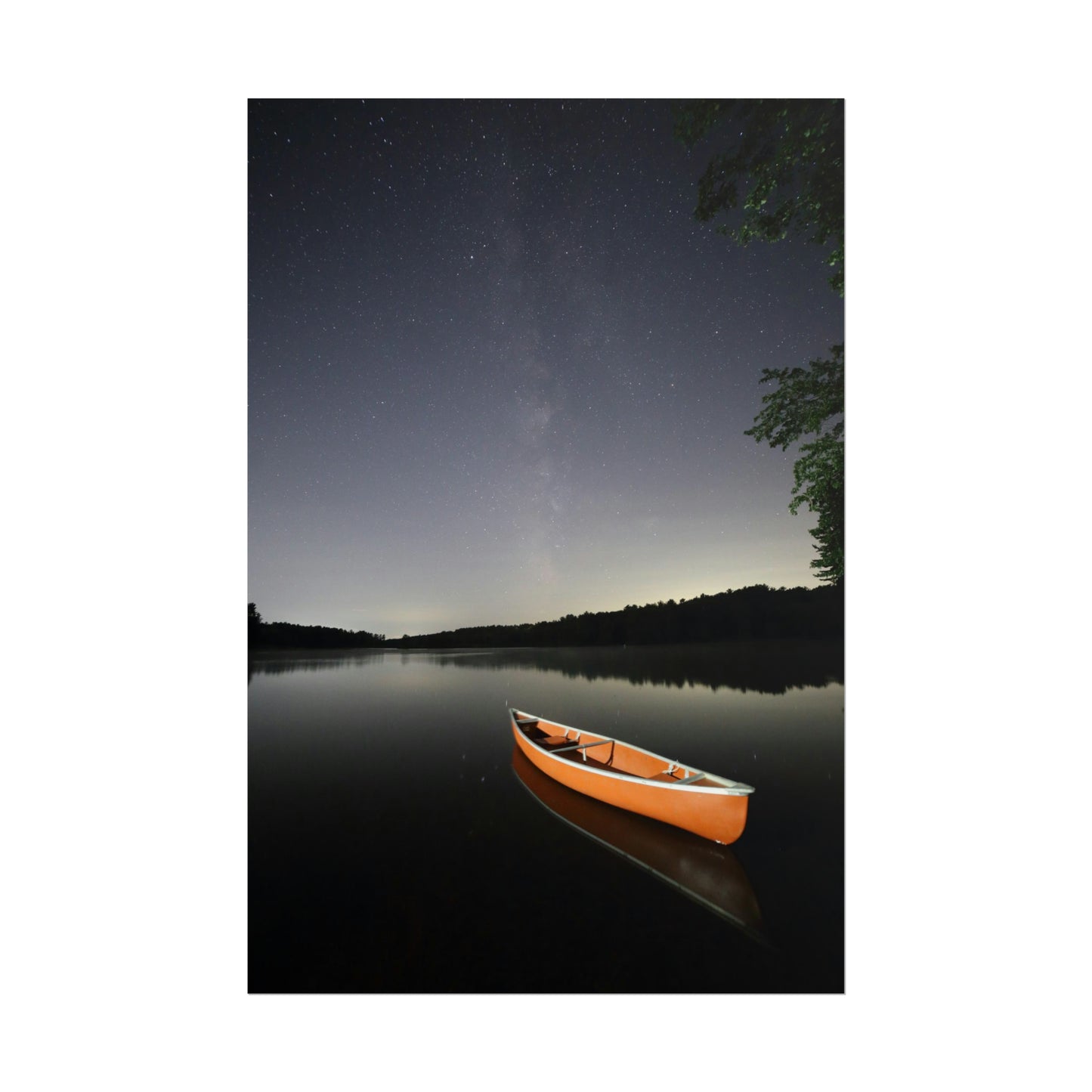 Canoeing the Milky Way Poster