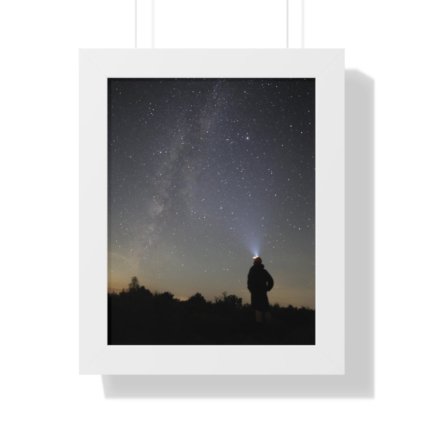 New Hampshire Milky Way Framed Vertical Poster