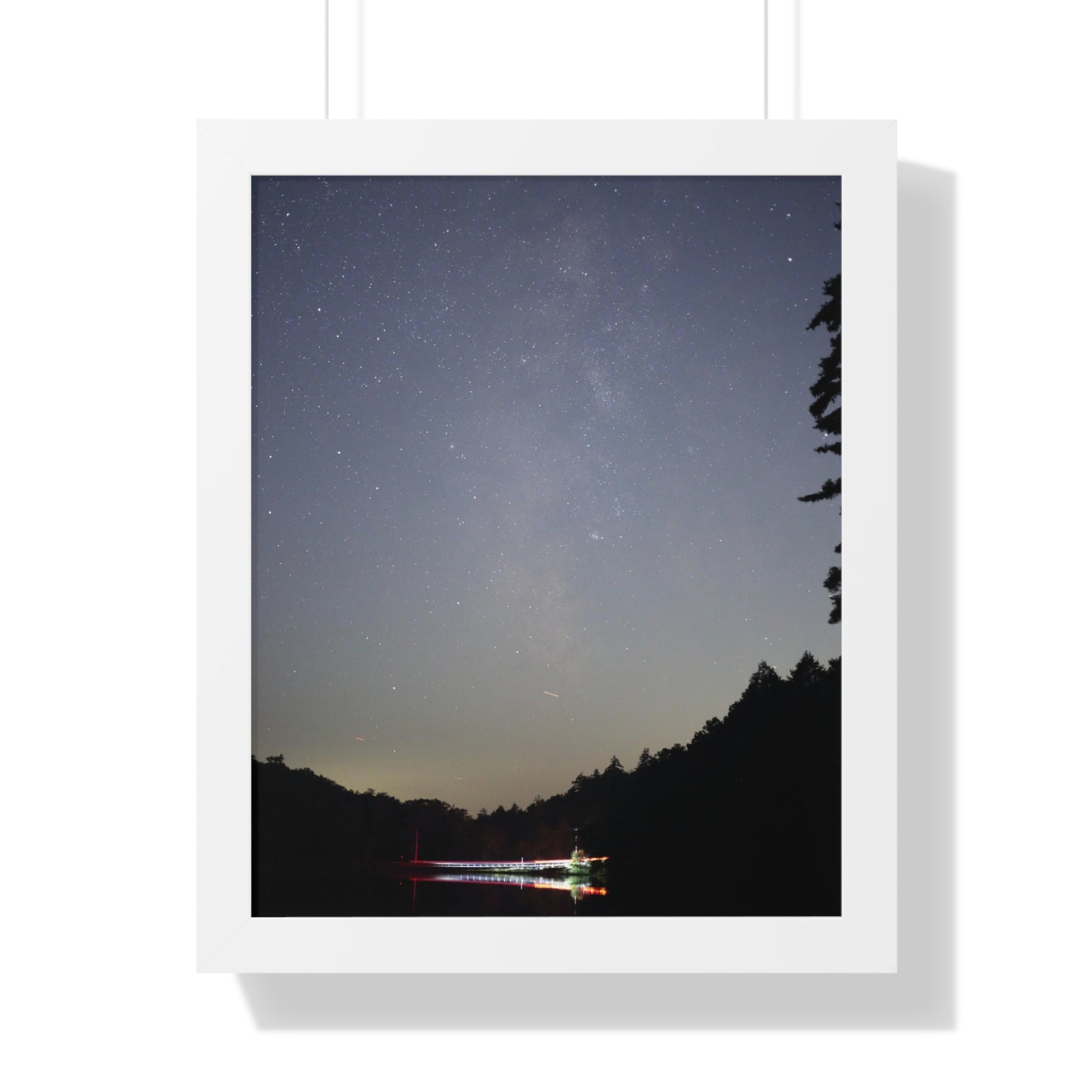 Bigelow Rd Milky Way Framed Vertical Poster