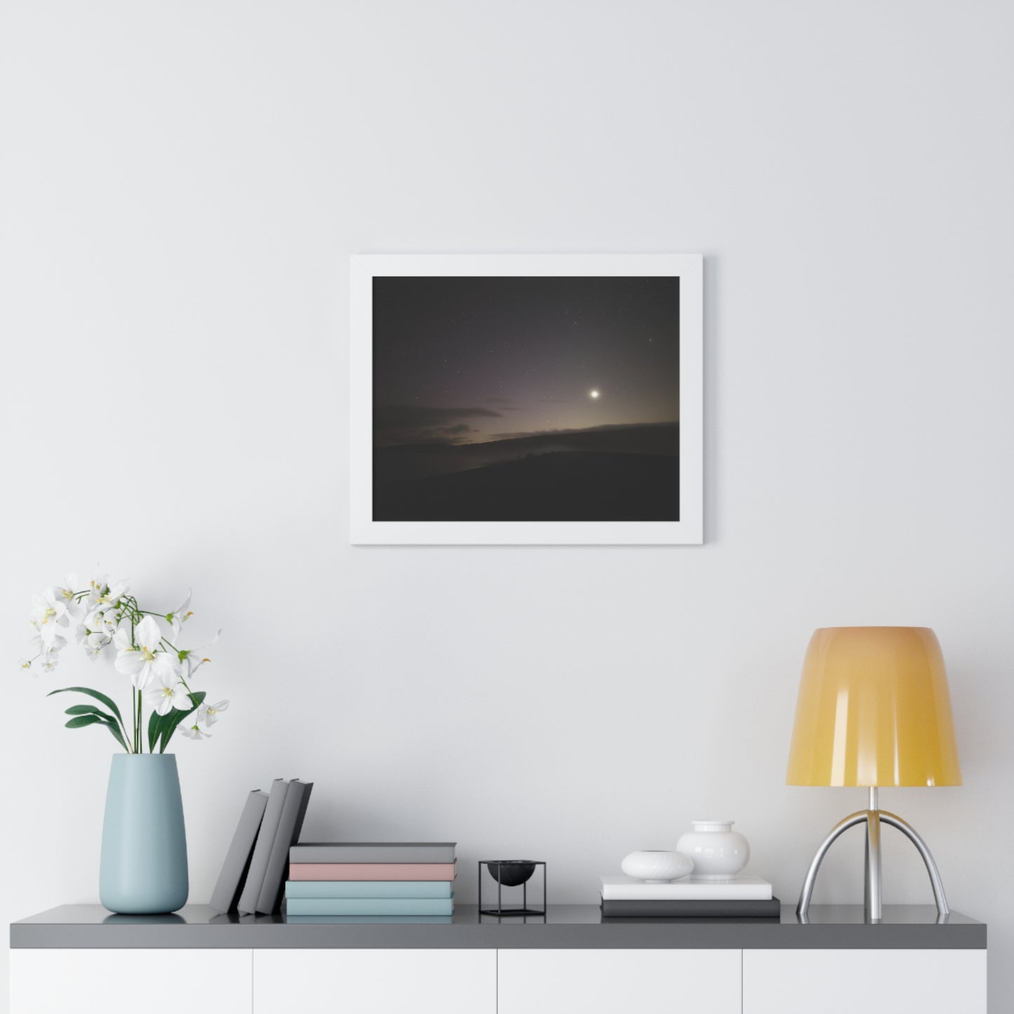 Aurora over Quabbin Framed Poster