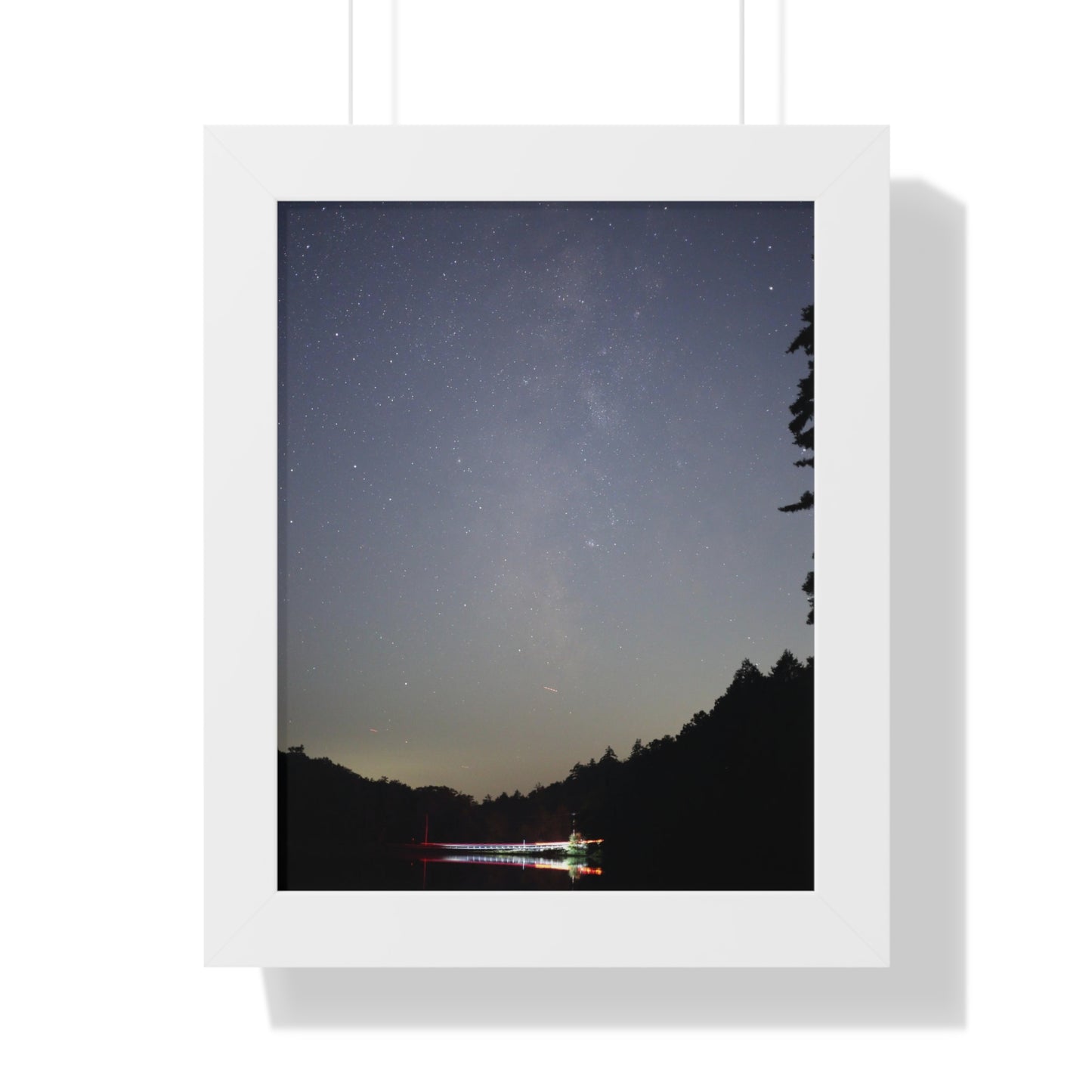 Bigelow Rd Milky Way Framed Vertical Poster