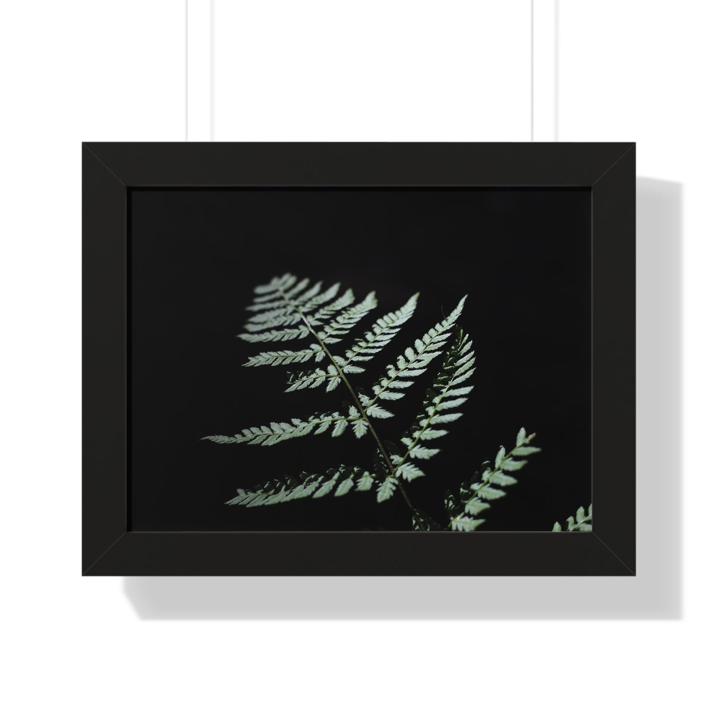 Minimalist Fern Framed Horizontal Poster