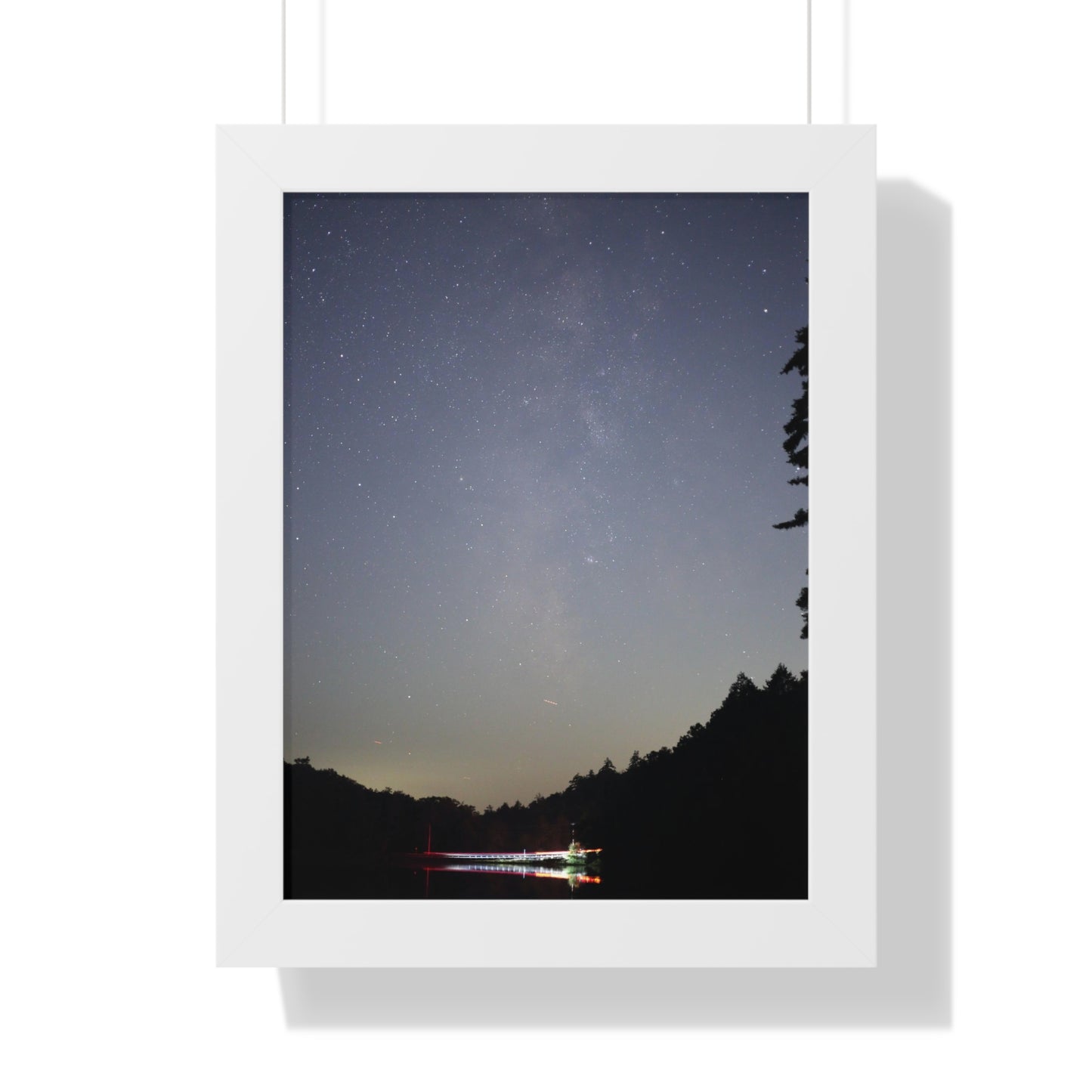 Bigelow Rd Milky Way Framed Vertical Poster