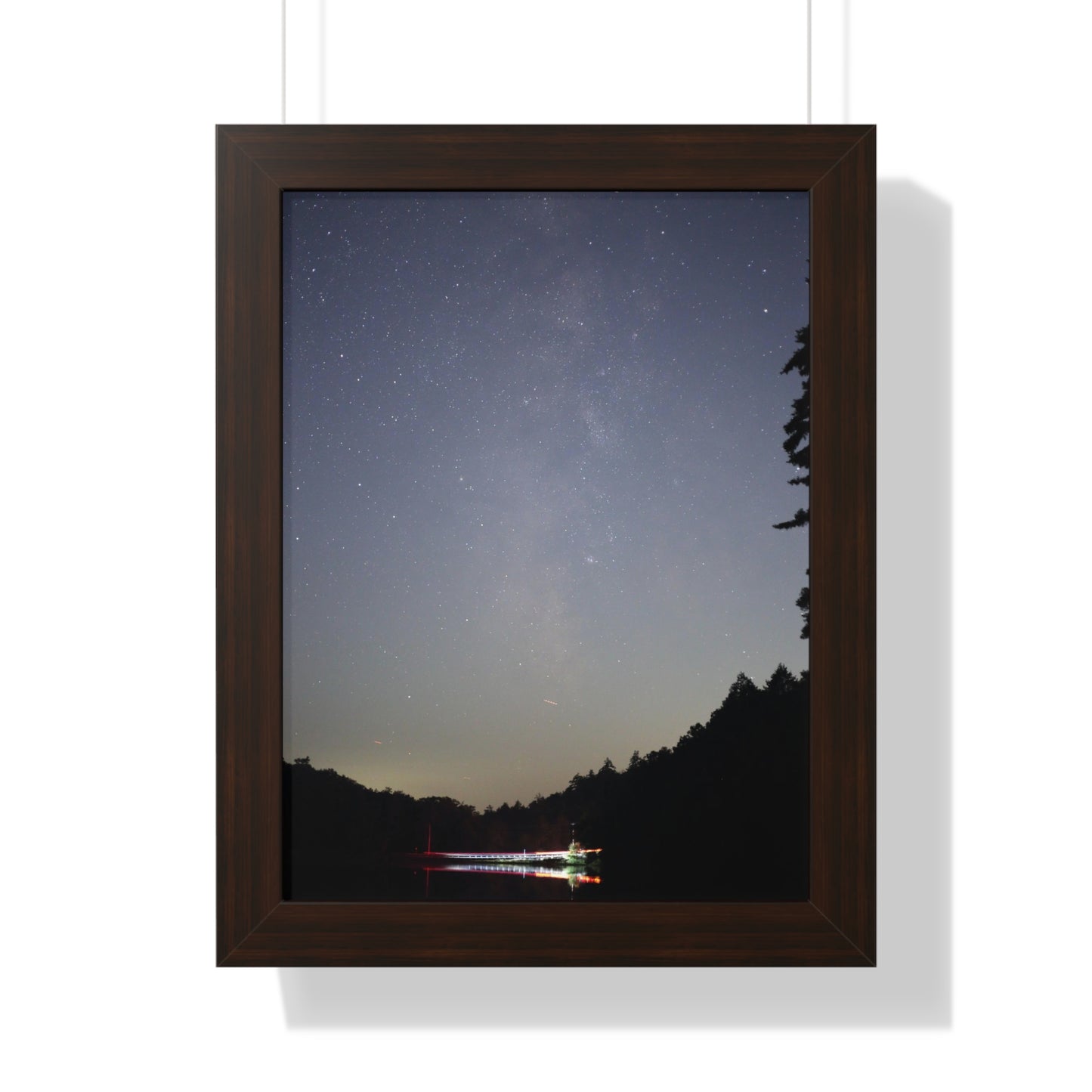 Bigelow Rd Milky Way Framed Vertical Poster