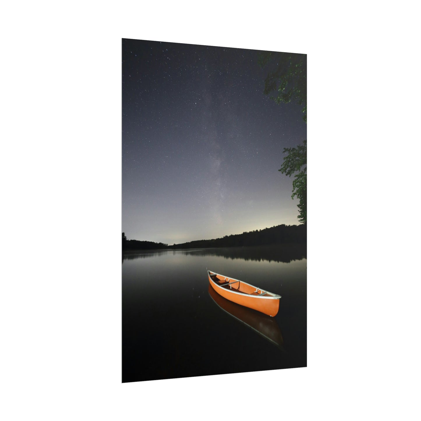 Canoeing the Milky Way Poster