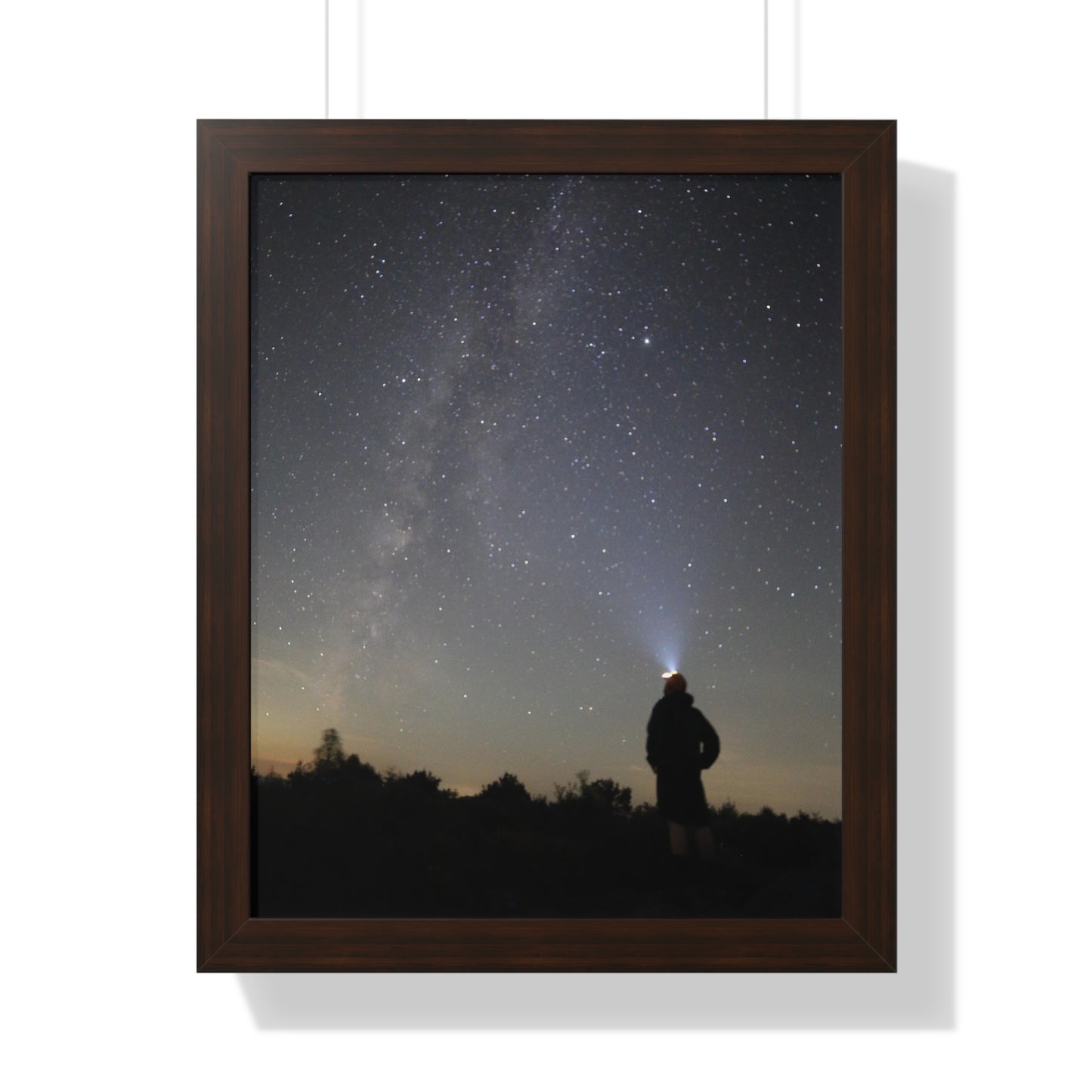 New Hampshire Milky Way Framed Vertical Poster