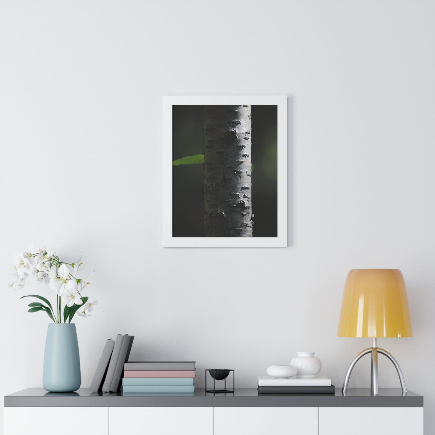 Birch Framed Vertical Poster