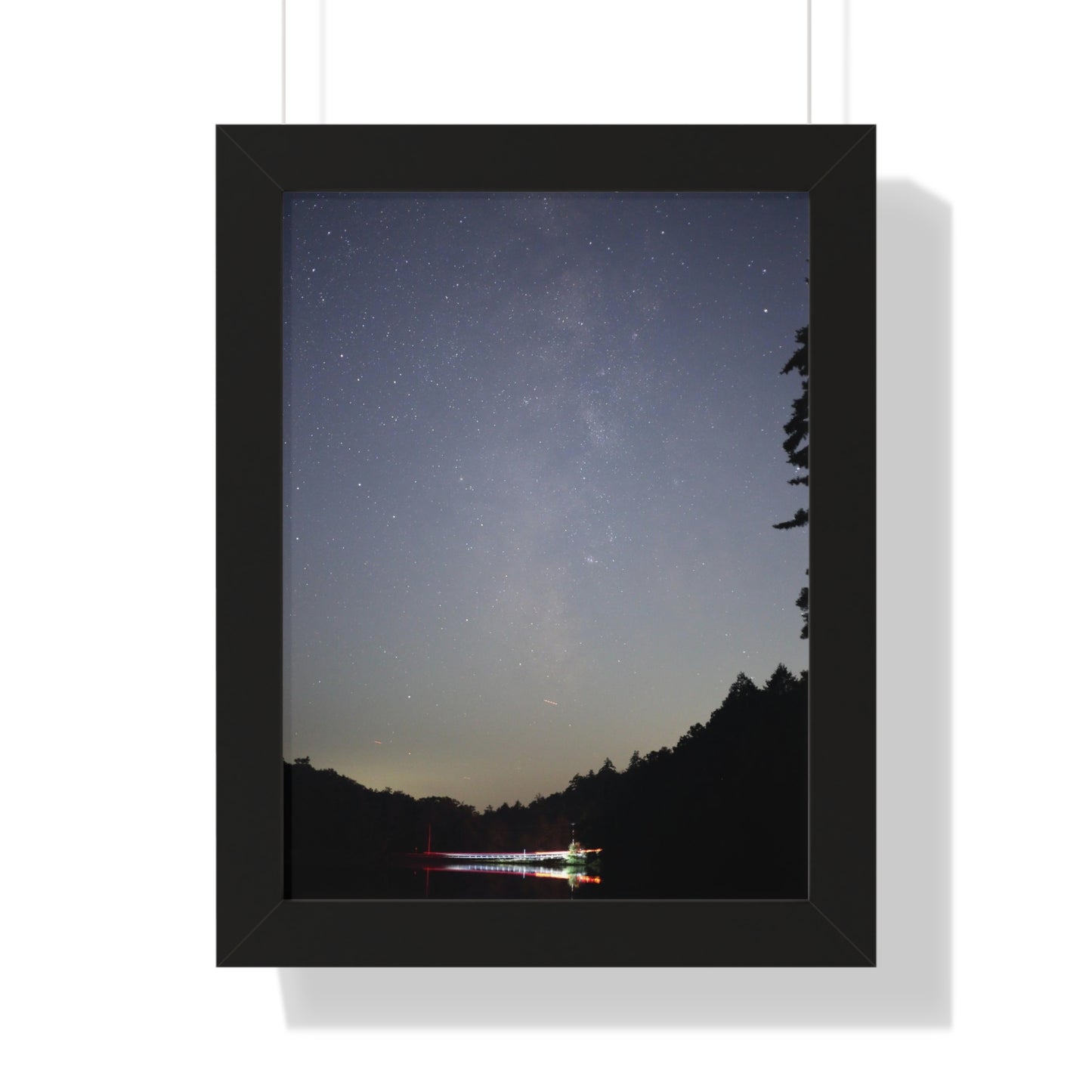 Bigelow Rd Milky Way Framed Vertical Poster