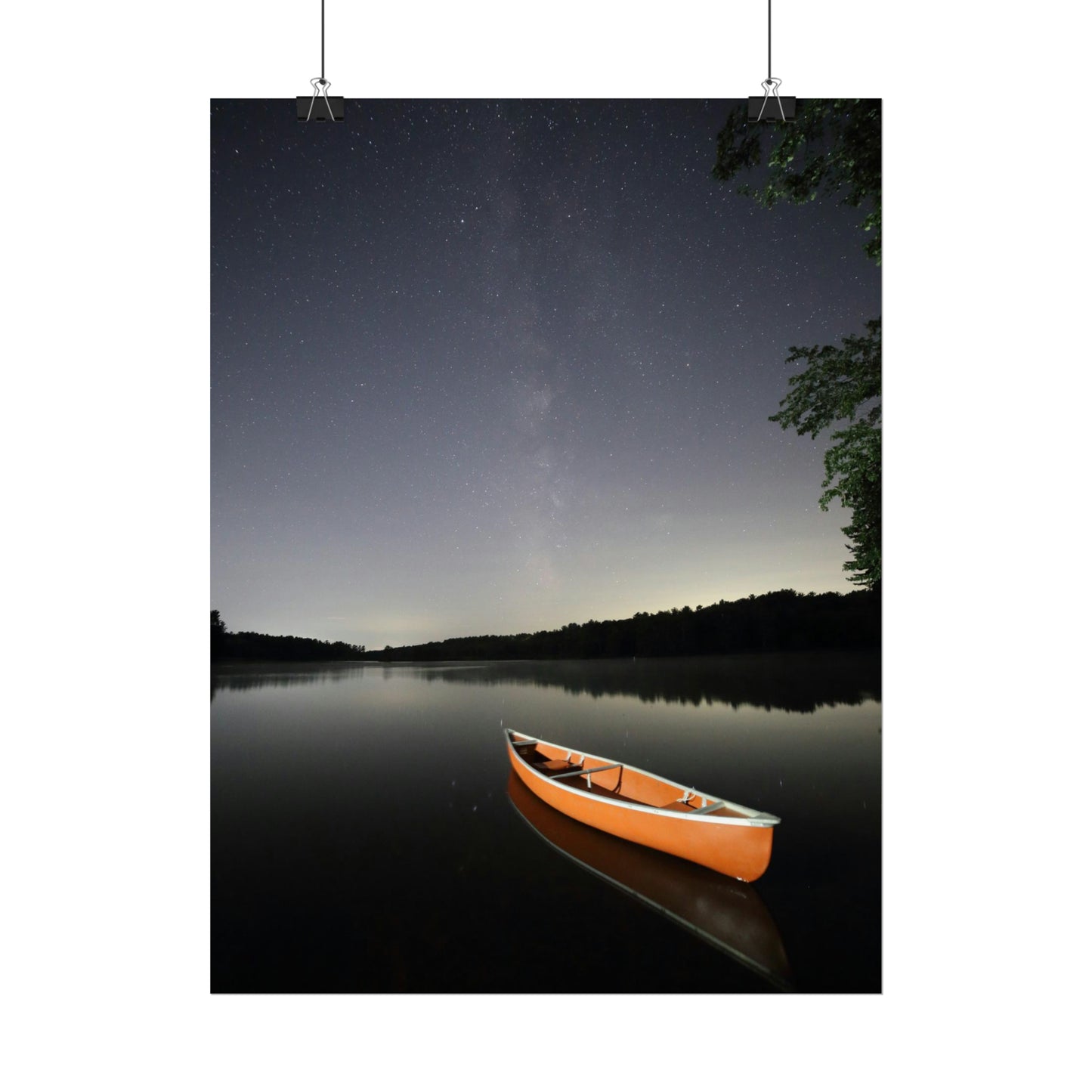 Canoeing the Milky Way Poster