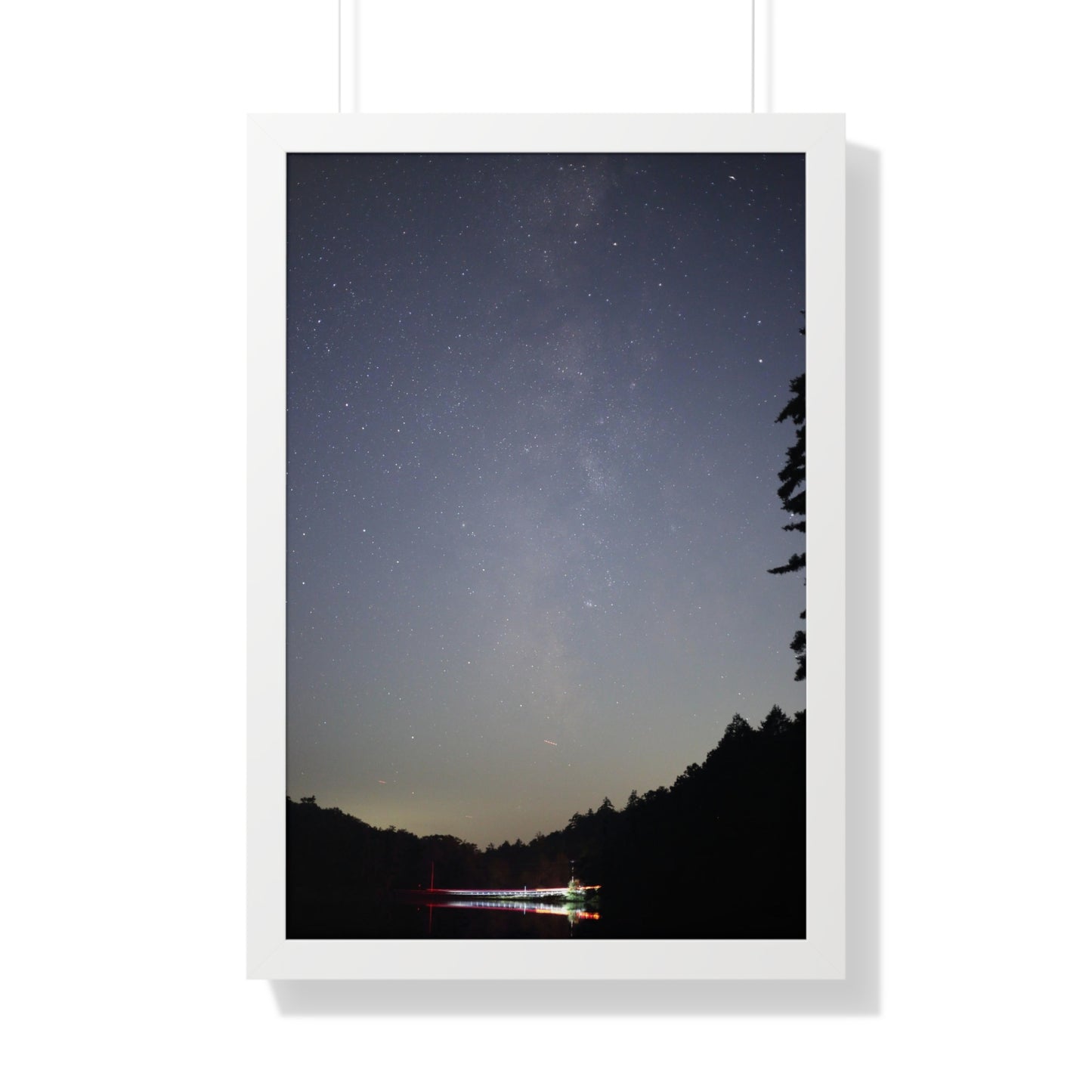 Bigelow Rd Milky Way Framed Vertical Poster