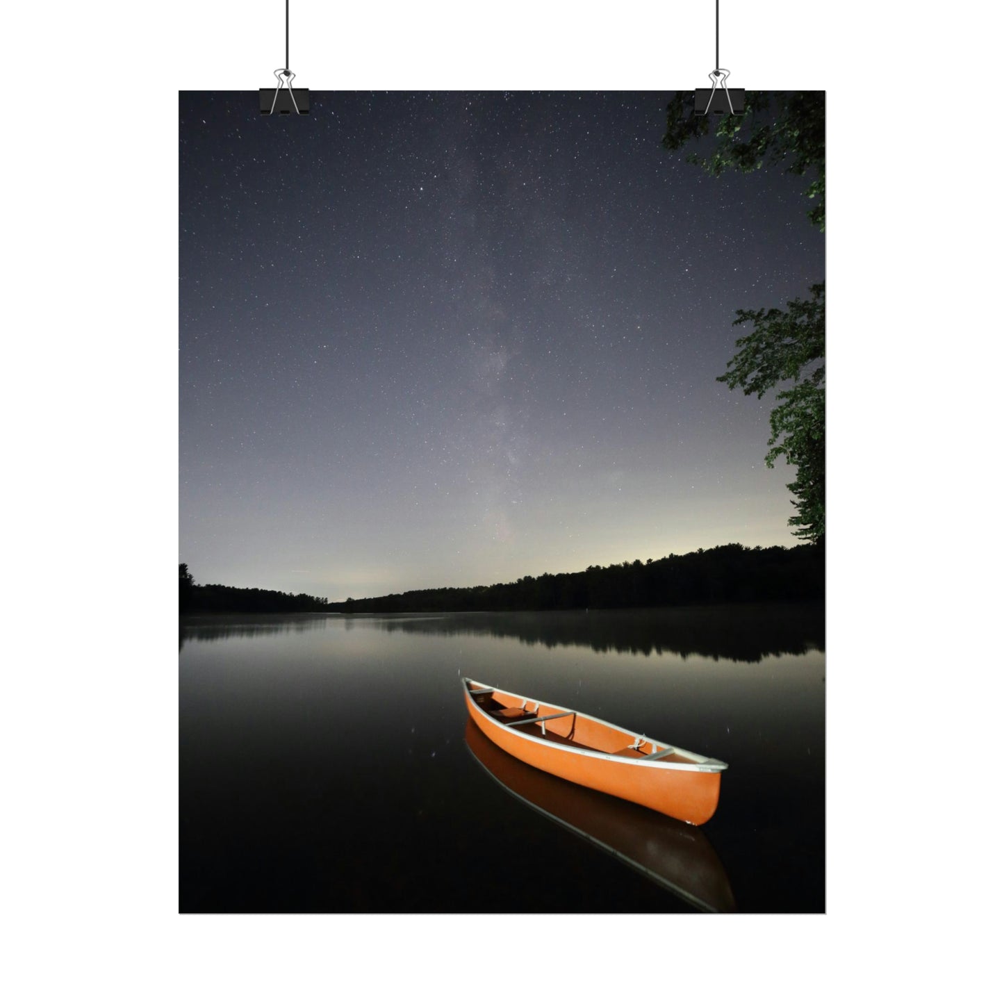 Canoeing the Milky Way Poster