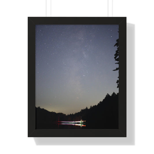 Bigelow Rd Milky Way Framed Vertical Poster