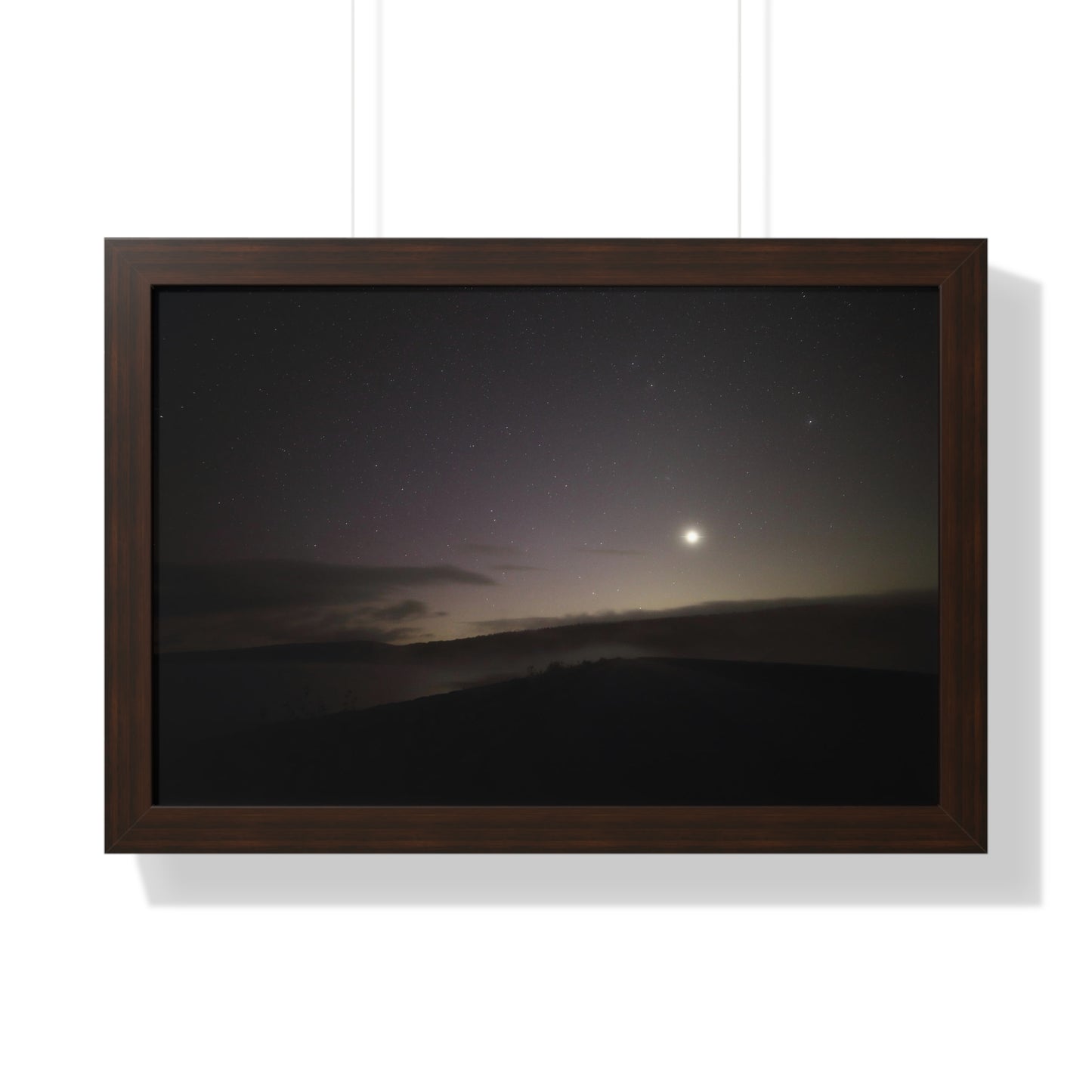 Aurora over Quabbin Framed Poster