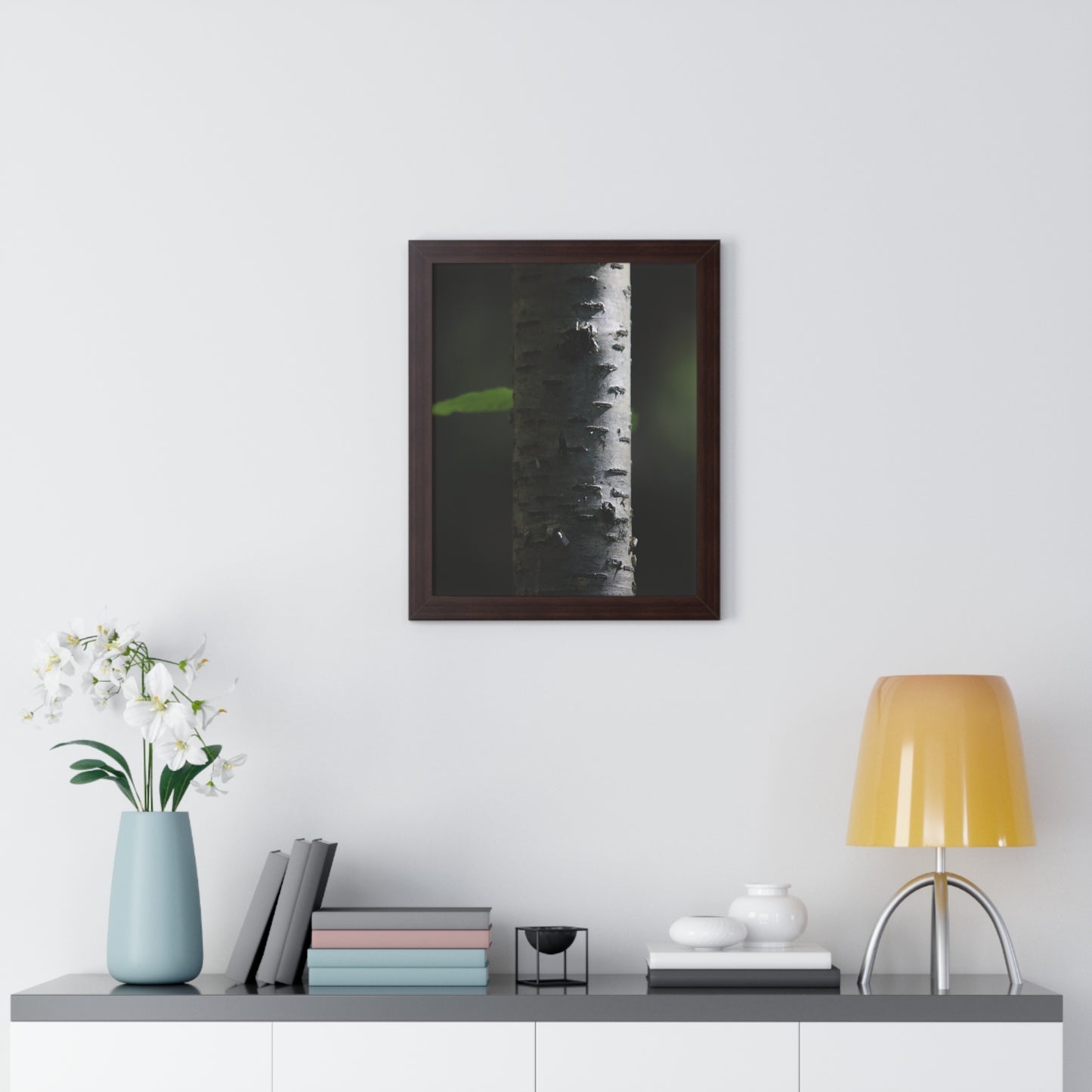 Birch Framed Vertical Poster