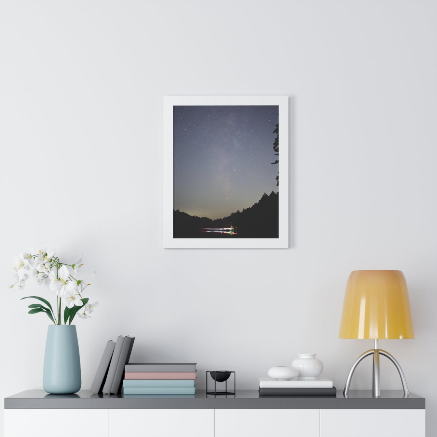 Bigelow Rd Milky Way Framed Vertical Poster