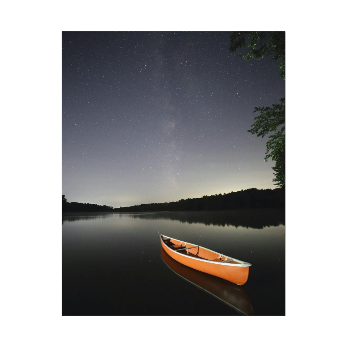 Canoeing the Milky Way Poster