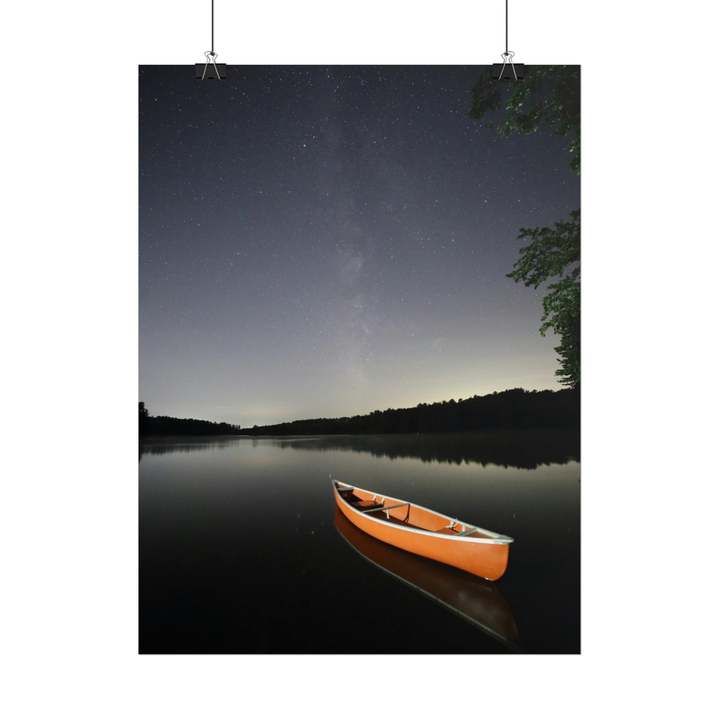 Canoeing the Milky Way Poster