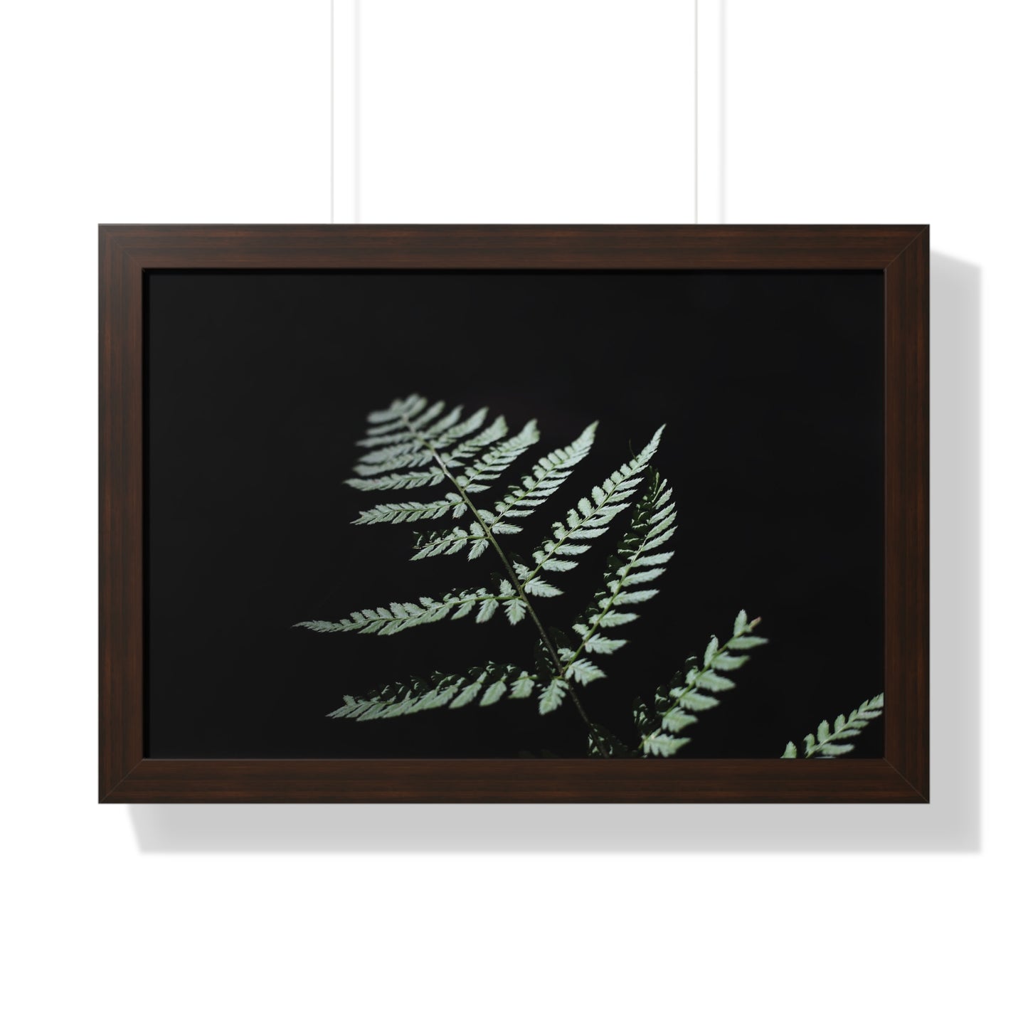 Minimalist Fern Framed Horizontal Poster