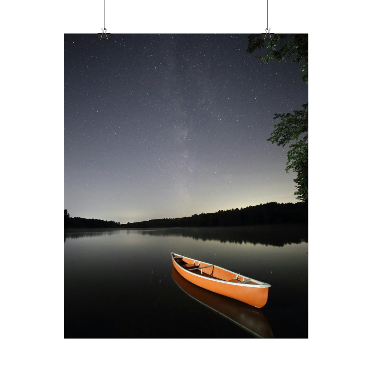 Canoeing the Milky Way Poster