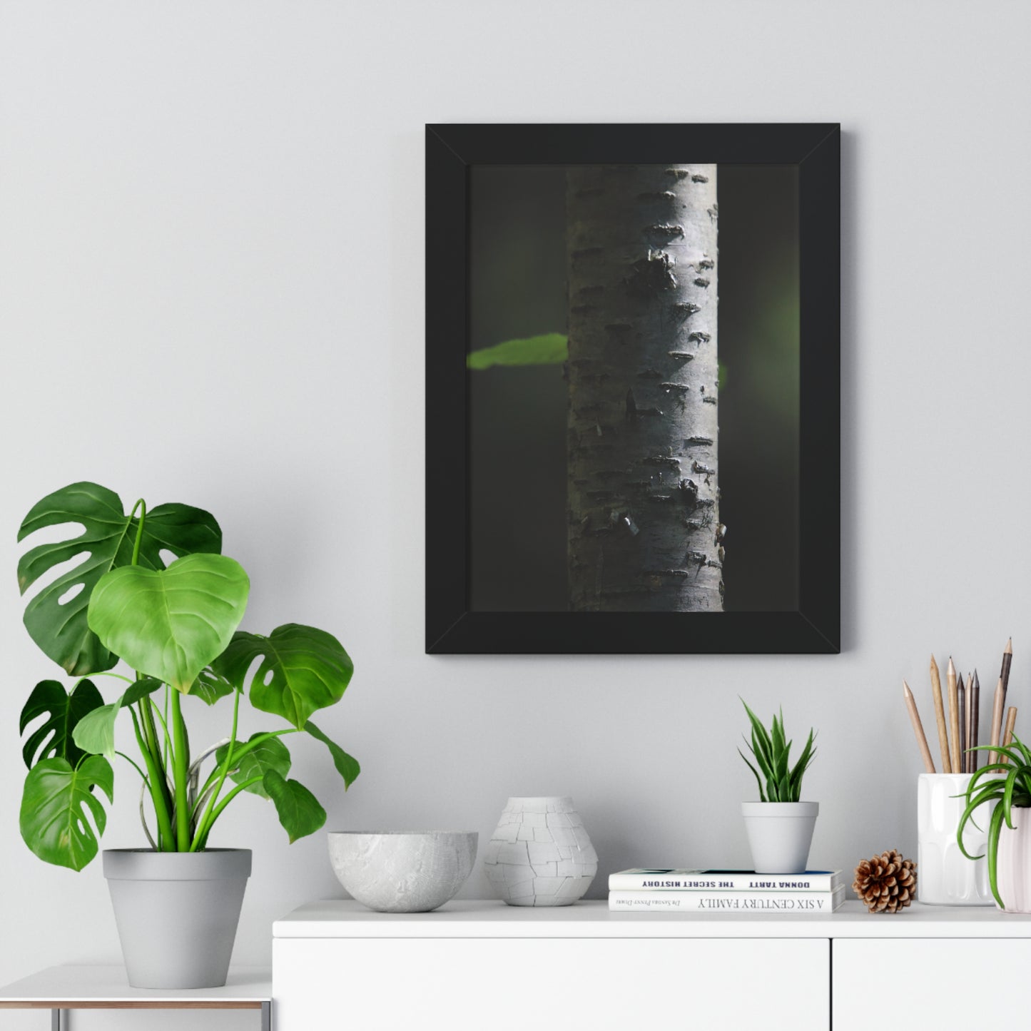 Birch Framed Vertical Poster