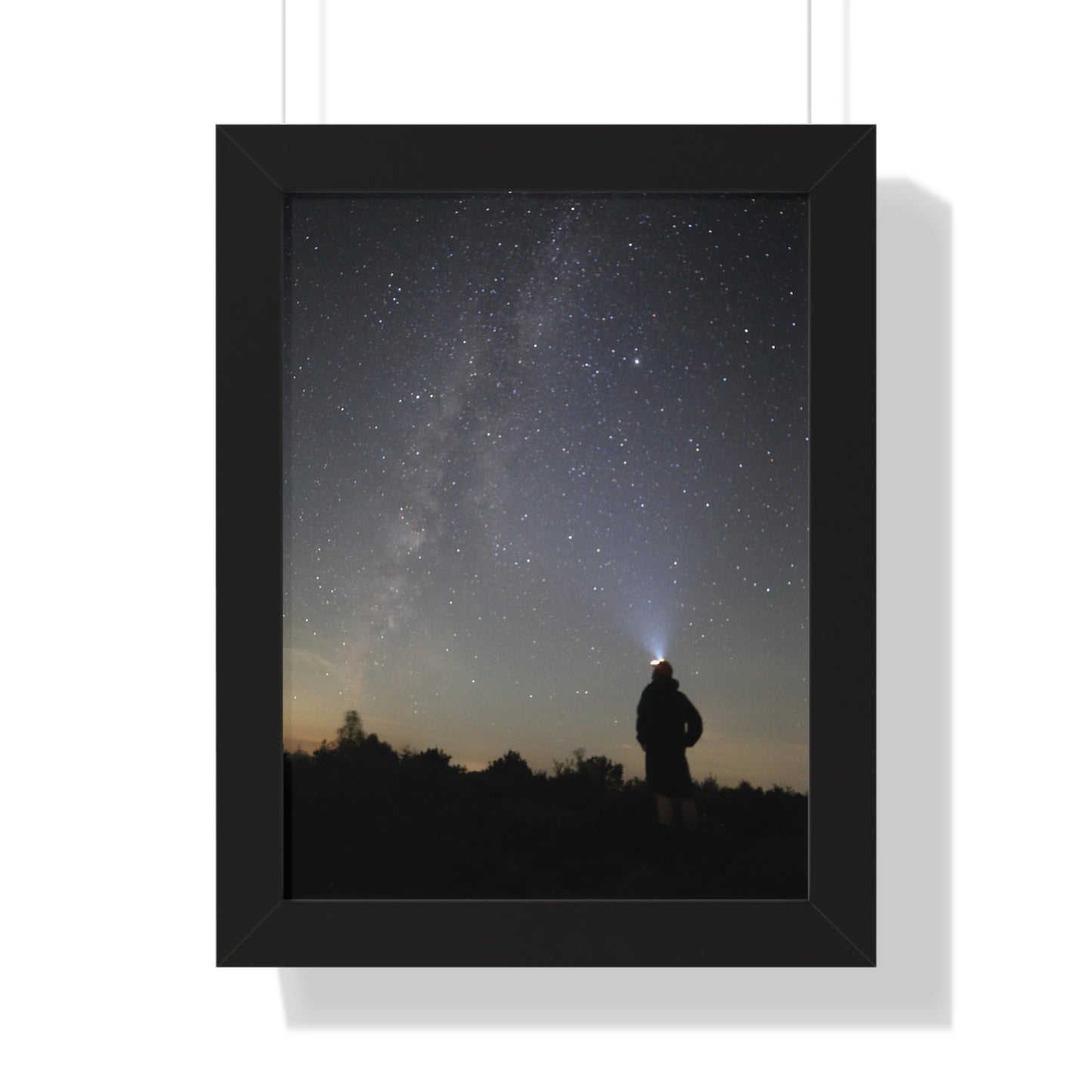 New Hampshire Milky Way Framed Vertical Poster