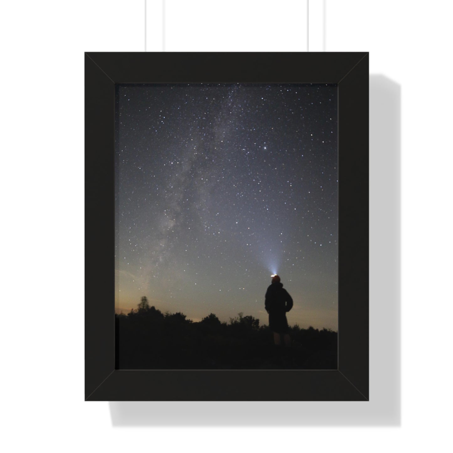 New Hampshire Milky Way Framed Vertical Poster