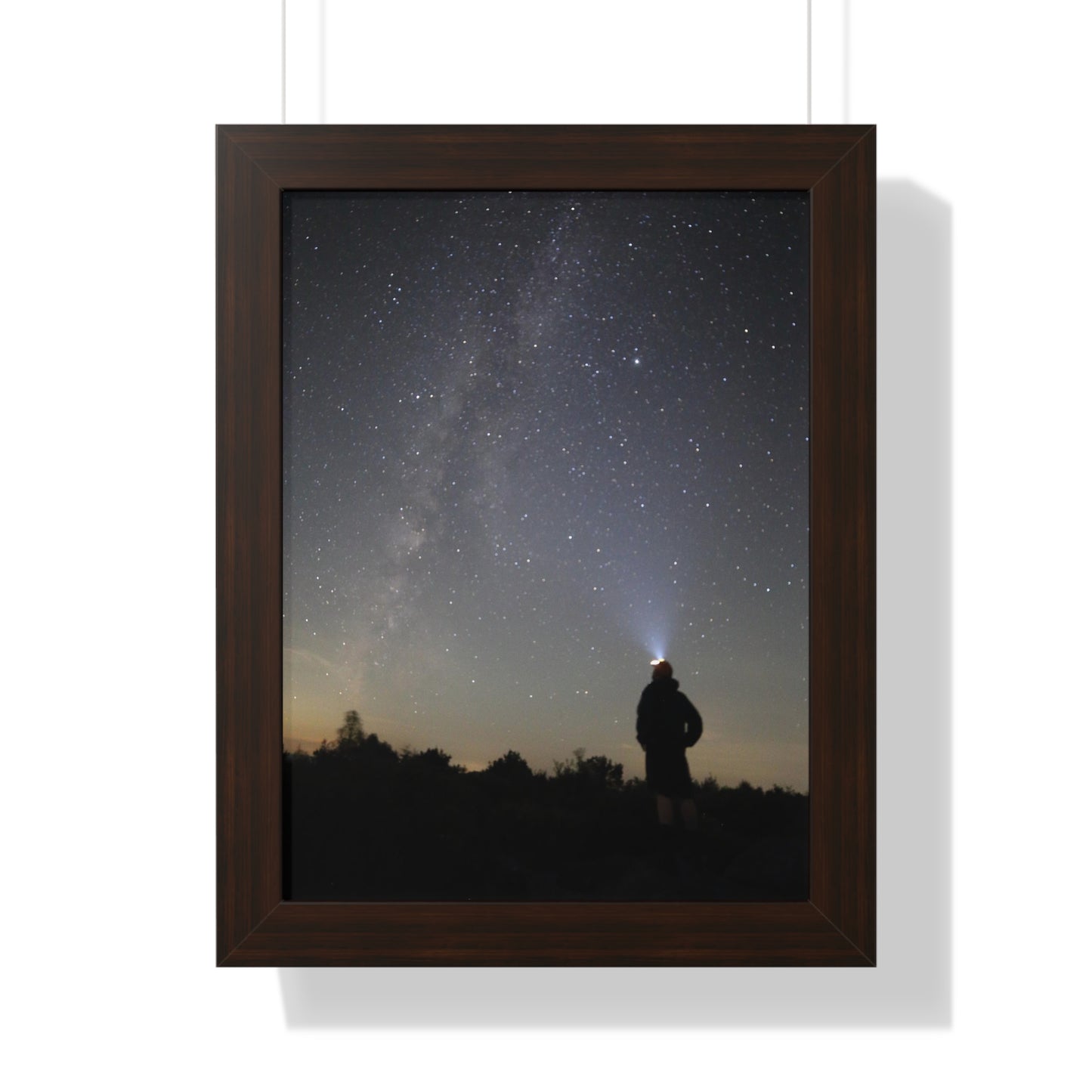 New Hampshire Milky Way Framed Vertical Poster