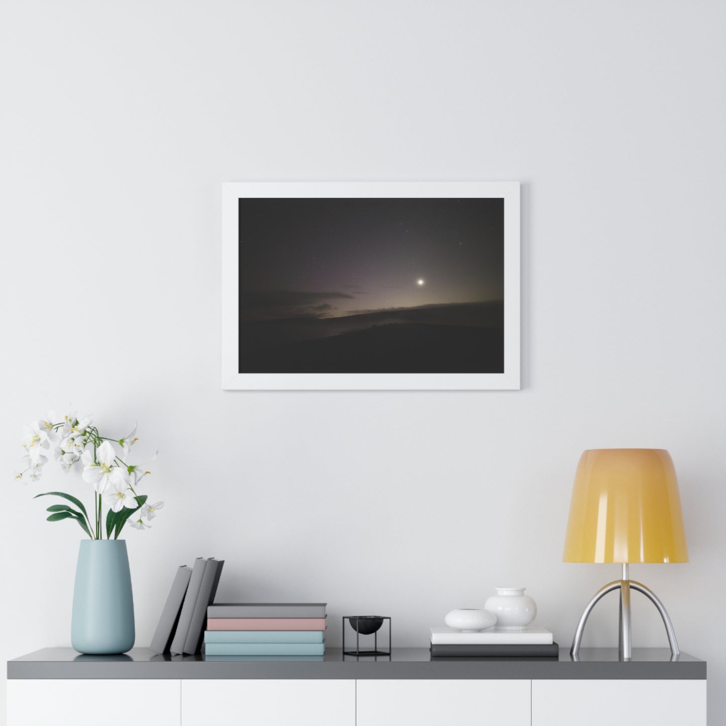 Aurora over Quabbin Framed Poster