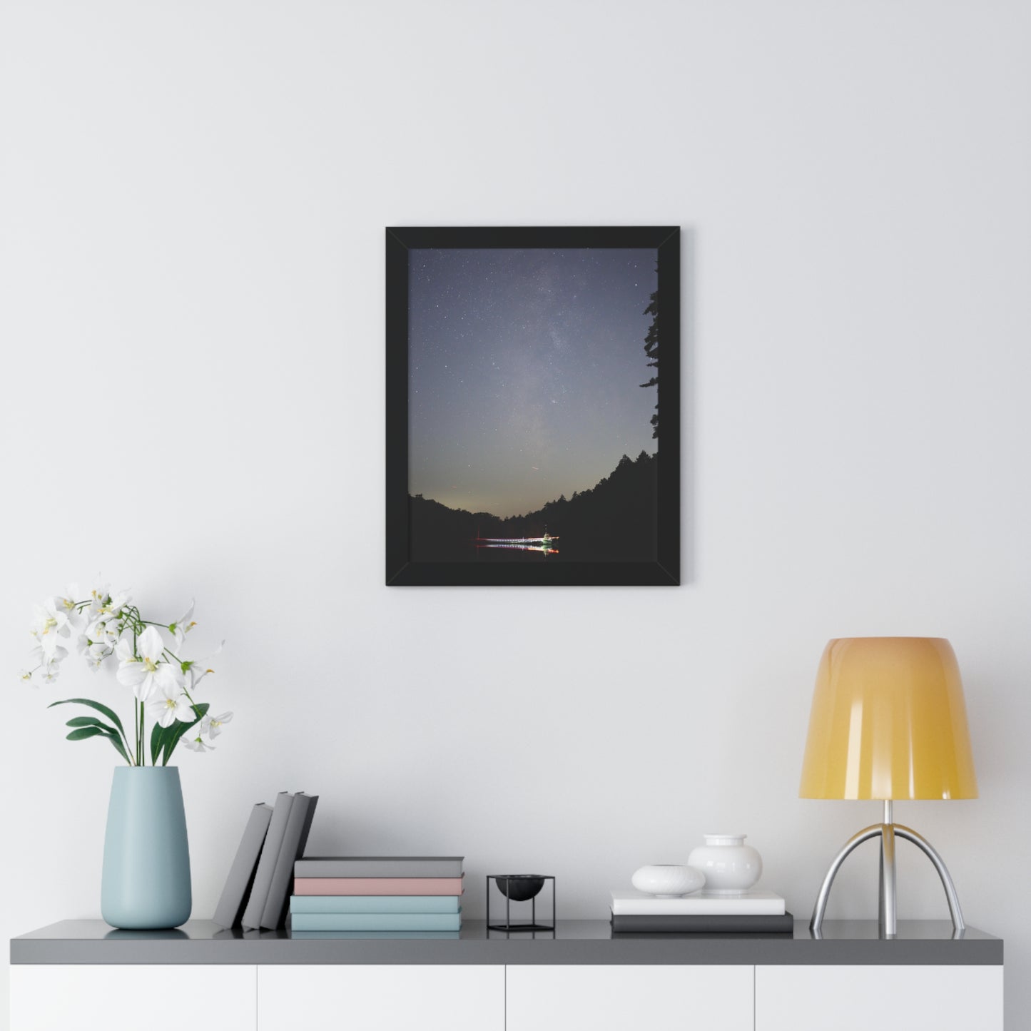 Bigelow Rd Milky Way Framed Vertical Poster