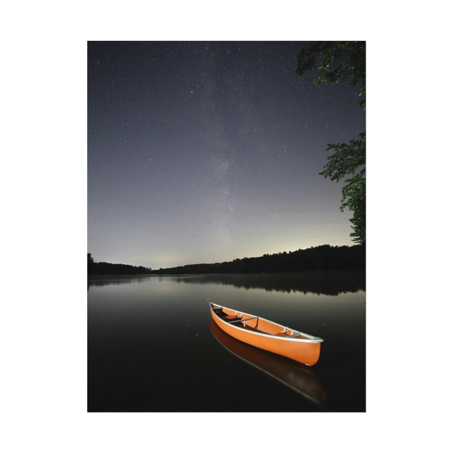 Canoeing the Milky Way Poster