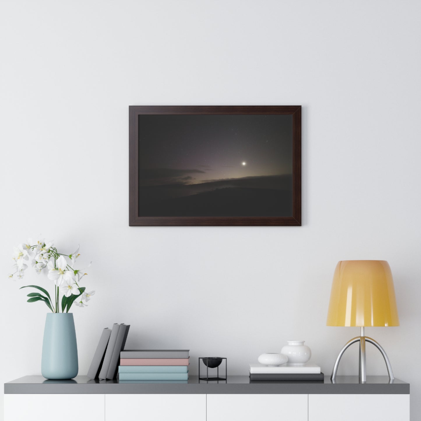 Aurora over Quabbin Framed Poster