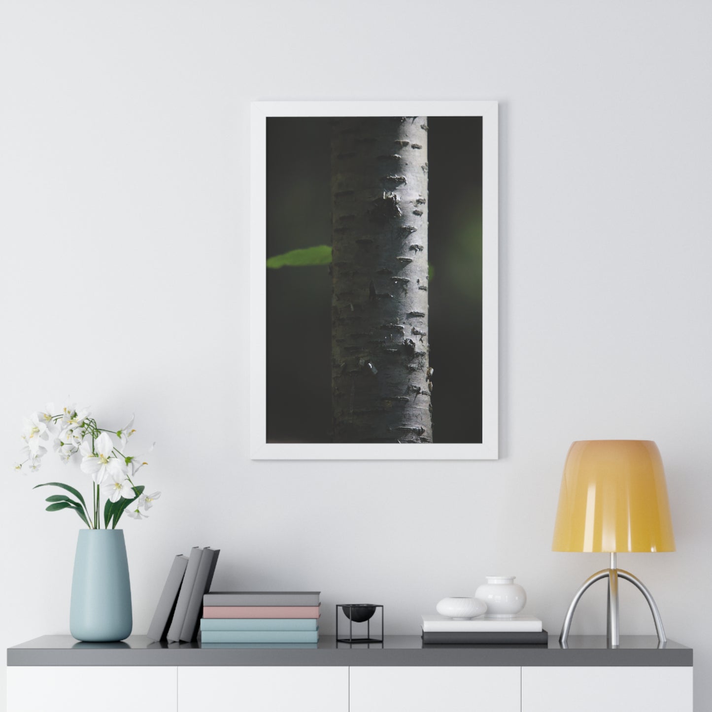 Birch Framed Vertical Poster