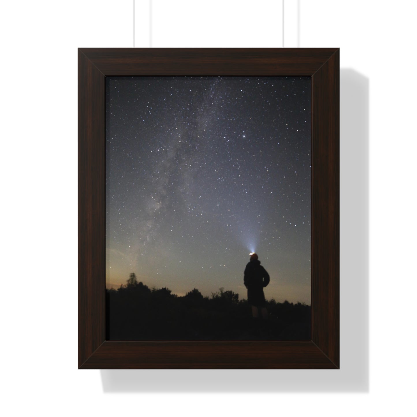 New Hampshire Milky Way Framed Vertical Poster