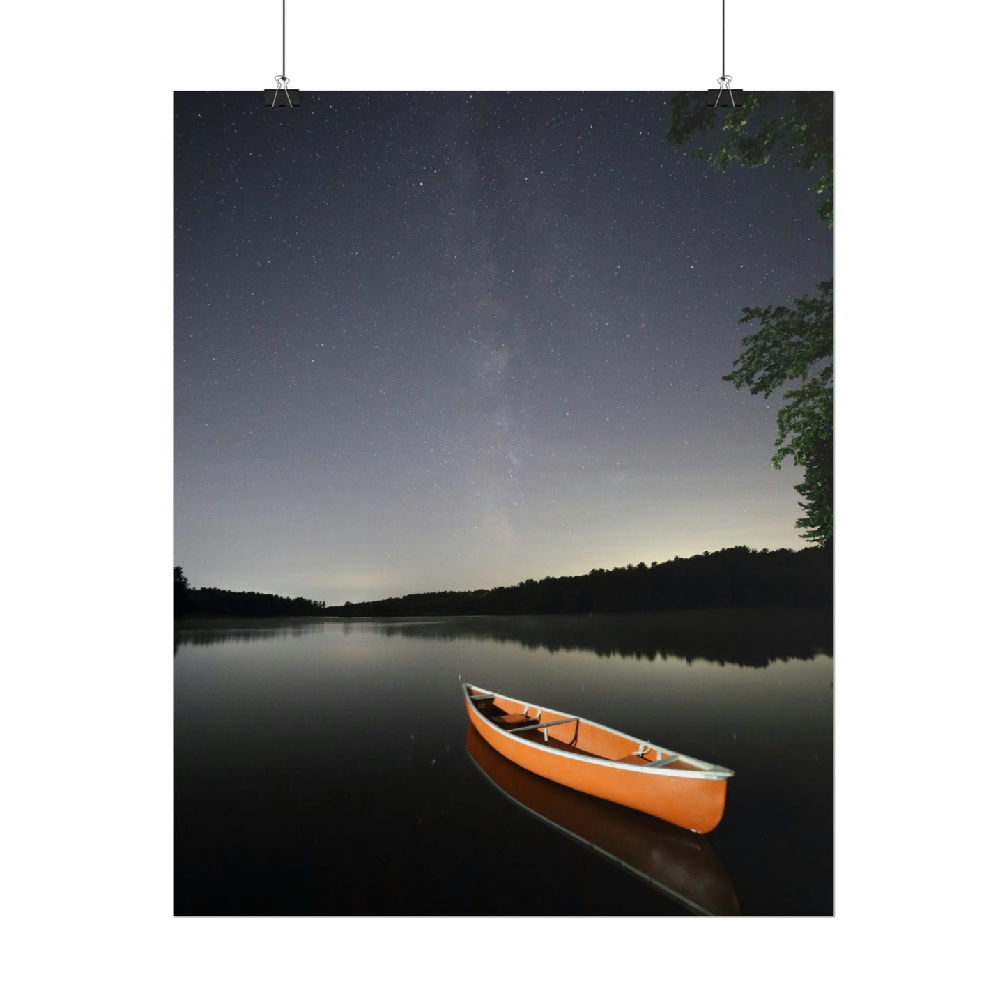 Canoeing the Milky Way Poster