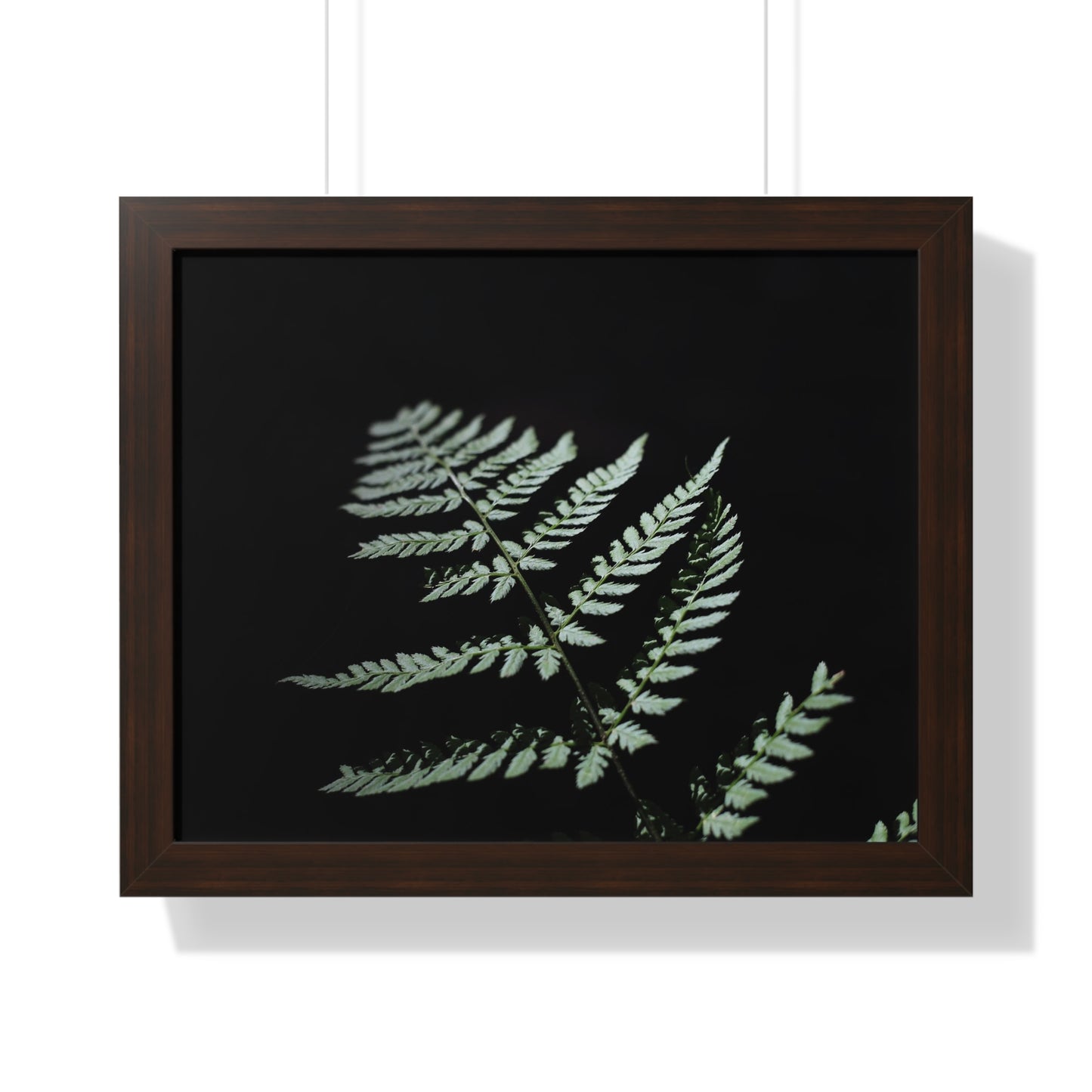 Minimalist Fern Framed Horizontal Poster