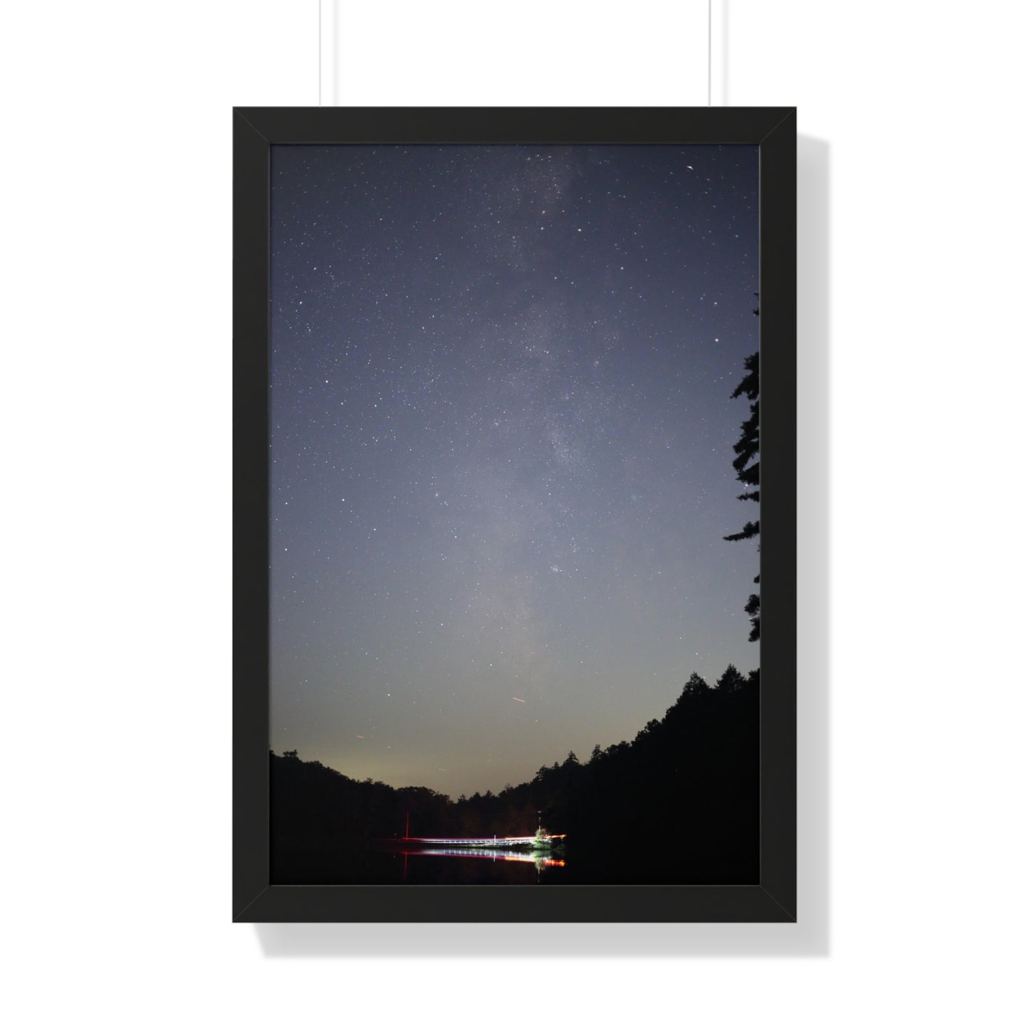 Bigelow Rd Milky Way Framed Vertical Poster