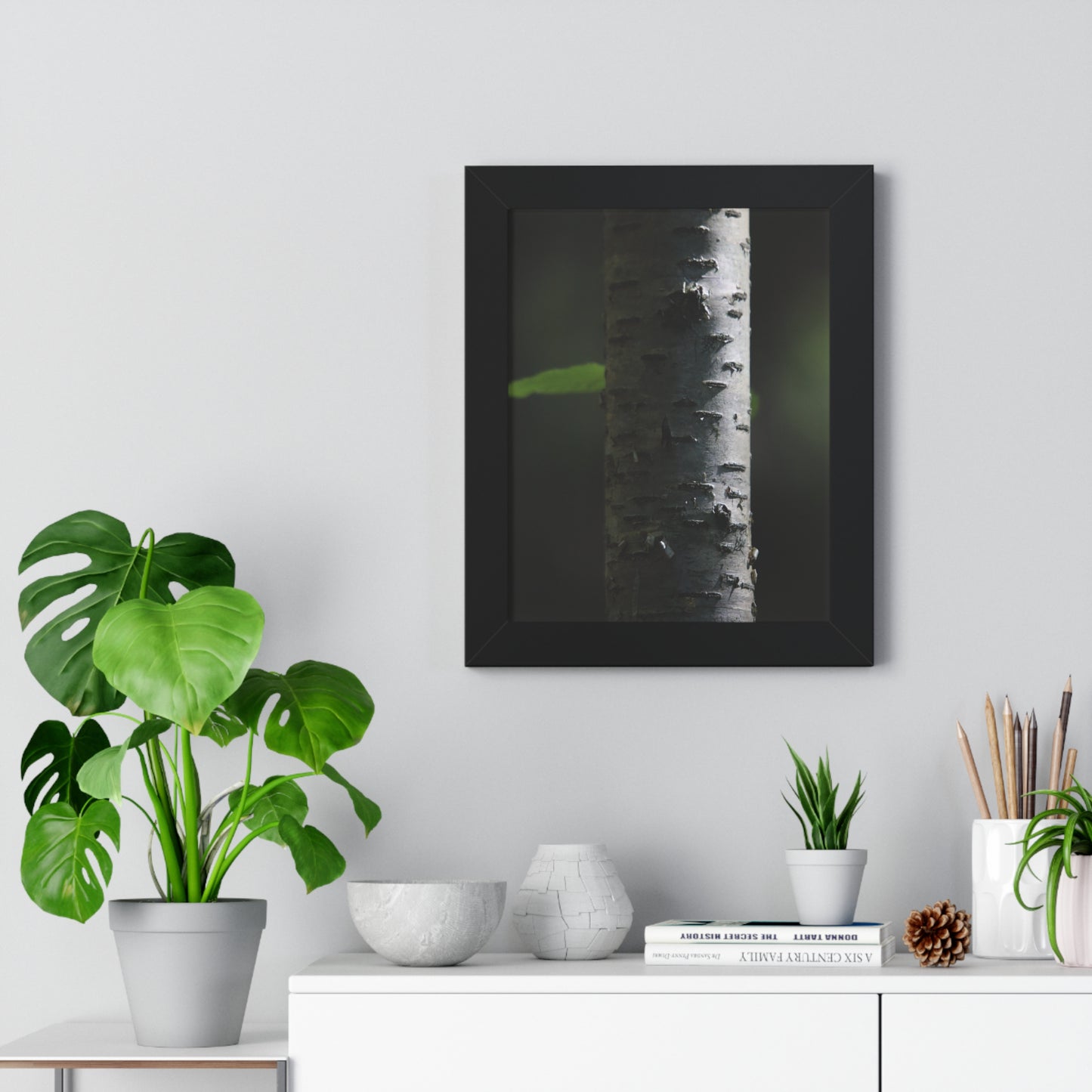 Birch Framed Vertical Poster