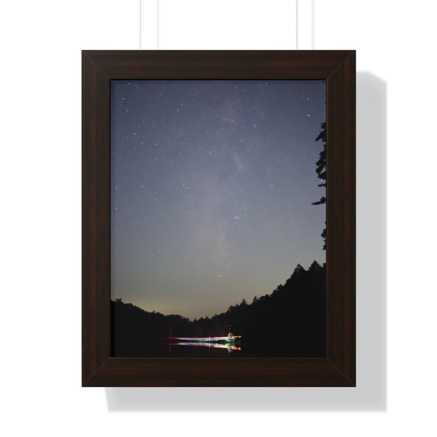 Bigelow Rd Milky Way Framed Vertical Poster