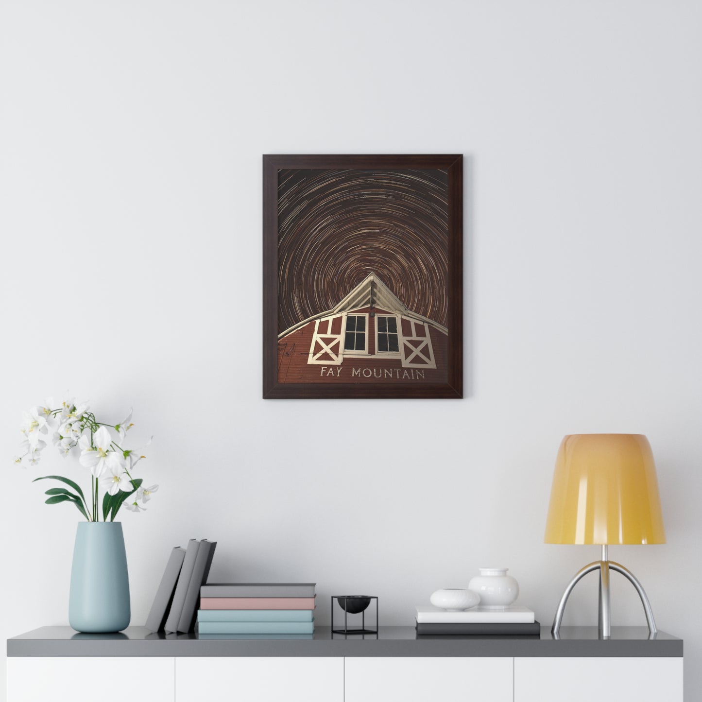 Fay Mountain Fantasy Framed Vertical Poster